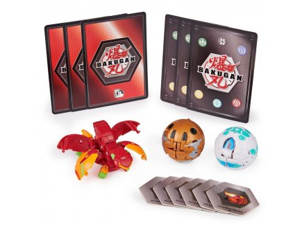 Bakugan battle planet - pack de demarrage pyrus phaedrus : 3 boules - Spin master 20118469