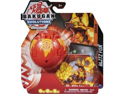 BAKUGAN EVOLUTION - PACK DEKA BLITZ FOX : 1 GRANDE BOULE JUMBO ROUGE - SPIN MASTER 20137908