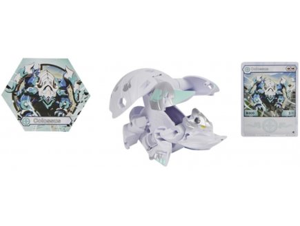 Bakugan evolution - pack deka colossus : 1 grande boule jumbo blanche - spin master 20137909