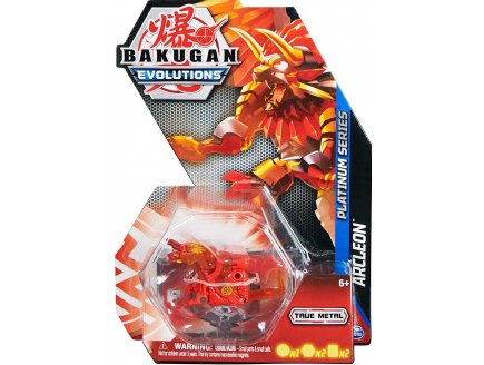 BAKUGAN EVOLUTIONS : ARCLEON AVEC CARTE - BOULE ROUGE - PLATINUM SERIES - SAISON 4 - SPIN MASTER 20139203