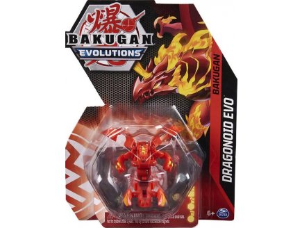 BAKUGAN EVOLUTIONS : DRAGONOID EVO AVEC CARTE - BOULE ROUGE - SAISON 4 - SPIN MASTER 20138049