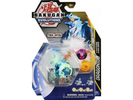 BAKUGAN EVOLUTIONS : DRAGONOID - NANO SLEDGE - NANO LANCER - PLATINUM POWER UP - SAISON 4 - SPIN MASTER 20138078