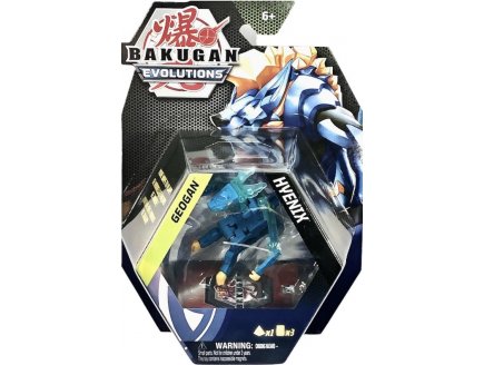 BAKUGAN EVOLUTIONS GEOGAN : HYENIX AVEC CARTE - GEOGAN TRANAPRENTE BLEU - SAISON 4 - SPIN MASTER 20140053