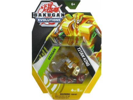 BAKUGAN EVOLUTIONS GEOGAN : TITAN KING AVEC CARTE - GEOGAN JAUNE - SAISON 4 - SPIN MASTER 20140052