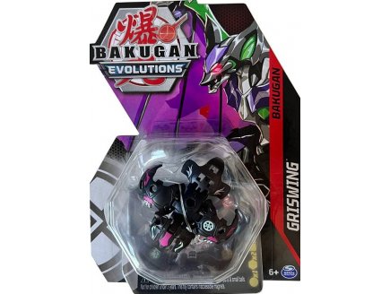 BAKUGAN EVOLUTIONS : GRISWING AVEC CARTE - BOULE NOIRE - SAISON 4 - SPIN MASTER 20138044