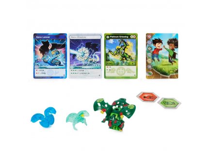 Bakugan evolutions : griswing - nano shadow - nano lancer - platinum power up - saison 4 - Spin master 20138081
