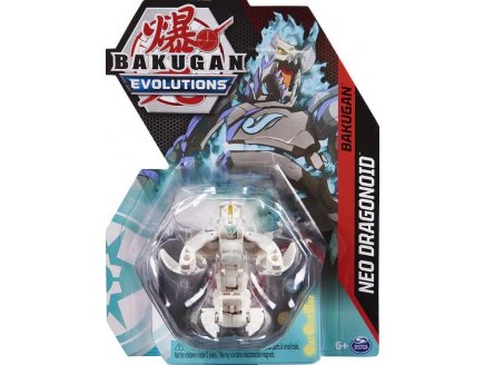 BAKUGAN EVOLUTIONS : NEO DRAGONOID AVEC CARTE - BOULE BLANCHE - SAISON 4 - SPIN MASTER 20138042