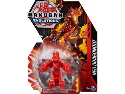 BAKUGAN EVOLUTIONS : NEO DRAGONOID AVEC CARTE - BOULE ROUGE - SAISON 4 - SPIN MASTER 20135599