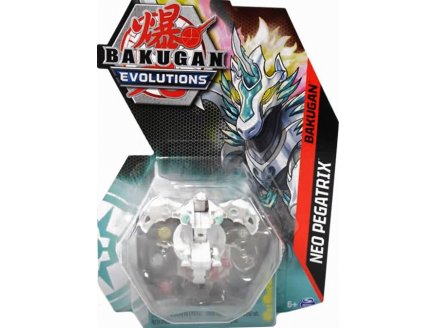 BAKUGAN EVOLUTIONS : NEO PEGATRIX AVEC CARTE - BOULE BLANCHE - SAISON 4 - SPIN MASTER 20135600