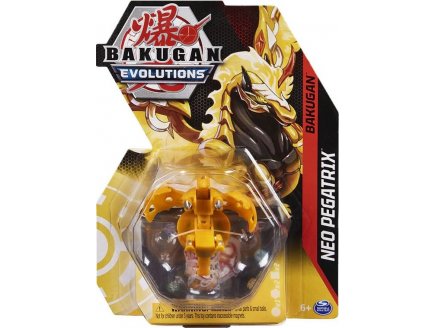 BAKUGAN EVOLUTIONS : NEO PEGATRIX AVEC CARTE - BOULE JAUNE - SAISON 4 - SPIN MASTER 20138043