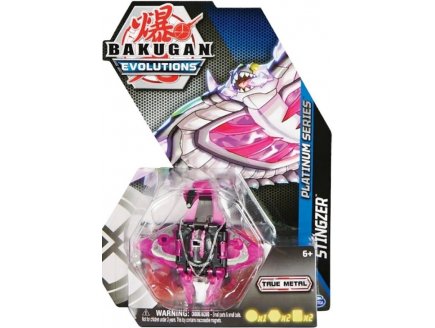 BAKUGAN EVOLUTIONS : STINGZER AVEC CARTE - BOULE NOIR - PLATINUM SERIES - SAISON 4 - SPIN MASTER 20139205