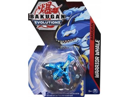 BAKUGAN EVOLUTIONS : WARRIOR WHALE AVEC CARTE - BOULE BLEUE - SAISON 4 - SPIN MASTER 20138048