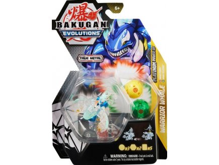 BAKUGAN EVOLUTIONS : WARRIOR WHALE - NANO FURY - NANO SLEDGE - PLATINUM POWER UP - SAISON 4 - SPIN MASTER 20138079