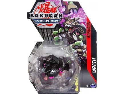 BAKUGAN EVOLUTIONS : WRATH AVEC CARTE - BOULE NOIRE - SAISON 4 - SPIN MASTER 20138045