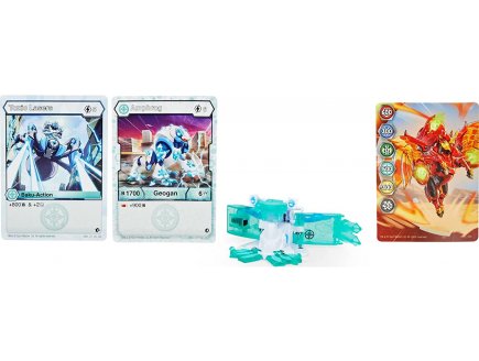Bakugan geogan rising : amphrog avec carte - geogan noir - saison 3 - Spin master 20136871