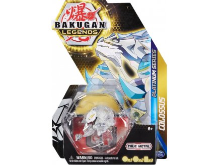 BAKUGAN LEGENDS : COLOSSUS AVEC CARTE - BOULE TRANSPARENTE - PLATINUM SERIES - SAISON 4 - SPIN MASTER 20140218