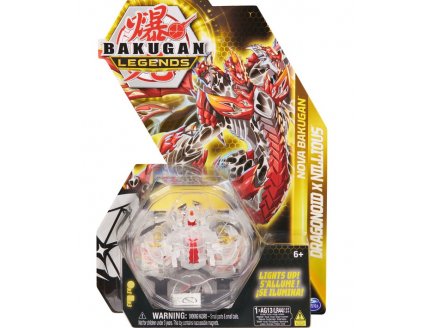 BAKUGAN LEGENDS : DRAGONOID X NILLIOUS AVEC CARTE - BOULE TRANSPARENTE - NOVA SERIES - SAISON 4 - SPIN MASTER 20139753