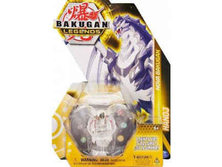 BAKUGAN LEGENDS : HANOJ AVEC CARTE - BOULE TRANSPARENTE - NOVA SERIES - SAISON 4 - SPIN MASTER 20139749
