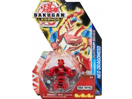 BAKUGAN LEGENDS : NEO DRAGONOID AVEC CARTE - BOULE ROUGE - PLATINUM SERIES - SAISON 4 - SPIN MASTER 20140215