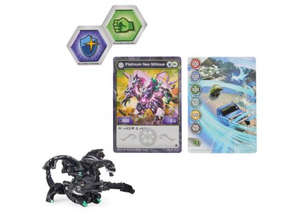 Bakugan legends : neo nillious avec carte - boule noire - platinum series - saison 4 - Spin master 20140216