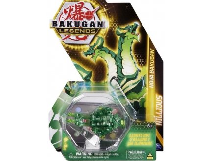 Bakugan Légends : Nillious avec carte - Boule verte transparente - Nova séries - Saison 5 - Spin Master 20139535
