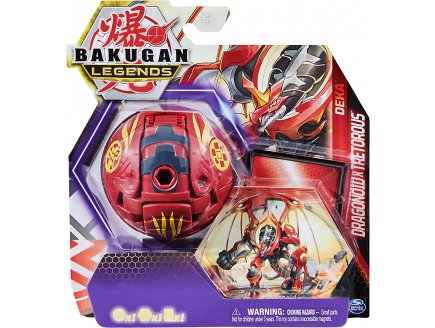 BAKUGAN LEGENDS - PACK DEKA DRAGONOID X TRETOROUS : 1 GRANDE BOULE JUMBO ROUGE - SPIN MASTER 20140292
