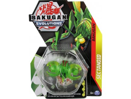 BAKUGAN LEGENDS : SECTANOID AVEC CARTE - BOULE VERTE TRANSPARENTE - SAISON 5 - SPIN MASTER 20136084