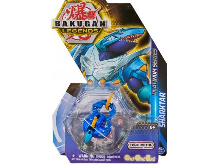 BAKUGAN LEGENDS : SHARKTAR AVEC CARTE - BOULE BLEUE - PLATINUM SERIES - SAISON 4 - SPIN MASTER 20140217