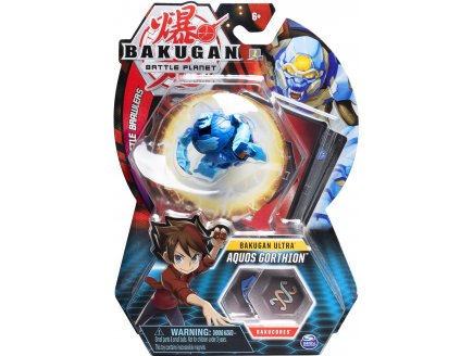 BAKUGAN ULTRA BATTLE PLANET : AQUOS GORTHION AVEC CARTE - BOULE BLEUE - SPIN MASTER 20109038