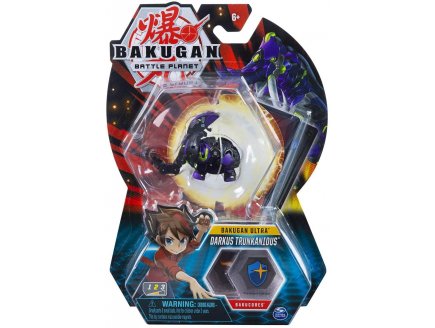 BAKUGAN ULTRA BATTLE PLANET : DARKUS TRUNKANIOUS AVEC CARTE - BOULE NOIRE - SPIN MASTER 20119410