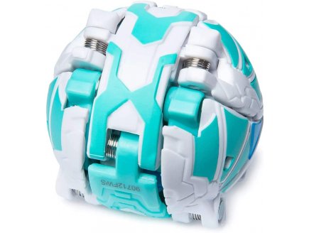 Bakugan ultra battle planet : haos cloptor avec carte - boule blanche - Spin master 20119408
