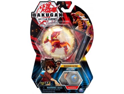 BAKUGAN ULTRA BATTLE PLANET : KELION AVEC CARTE - BOULE ROUGE - SPIN MASTER 20119409