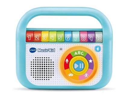 BALADEUR MUSICAL MUSIC KID BLEU 40 CHANSONS - ENCEINTE BLUETOOTH ENFANT - VTECH - 615505 - LECTEUR MUSIQUE