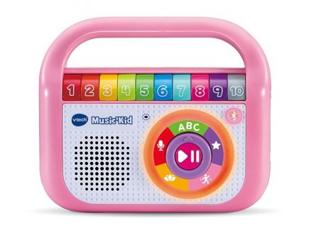 BALADEUR MUSICAL MUSIC KID ROSE 40 CHANSONS - ENCEINTE BLUETOOTH ENFANT - VTECH - 615555 - LECTEUR MUSIQUE
