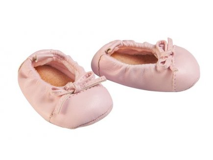 BALLERINES CHAUSSONS DE DANSE ROSES POUPON 38-45 CM - HELESS - CHAUSSURES POUPEE (508)