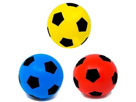 Ballon de football en mousse 20 cm - John - jeu plein air