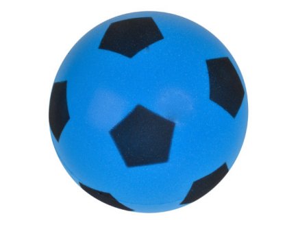 BALLON DE FOOTBALL EN MOUSSE BLEU 20 CM - TAILLE 5 - JEU PLEIN AIR