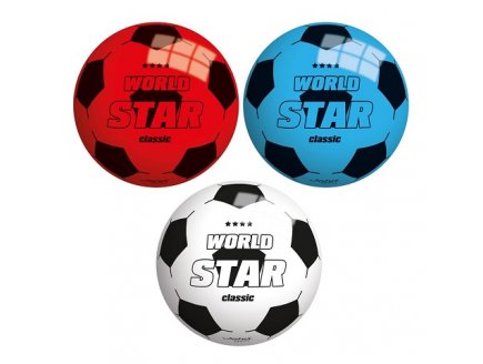 BALLON EN PLASTIQUE WORLD STAR CLASSIC 22 CM - JOHN SPORTS - JEU PLEIN AIR