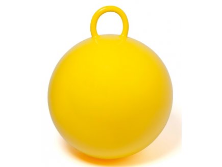 BALLON SAUTEUR JAUNE 60 CM - JEU DE PLEIN AIR