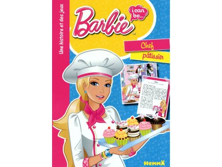 BARBIE CHEF PATISSIER : UNE HISTOIRE ET DES JEUX - LIVRE - ACTIVITE