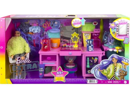 BARBIE METIER : LE CENTRE DE COIFFURE + 45 ACCESSOIRES + 1 CHIEN + 1 POUPEE MANNEQUIN COIFFEUSE - MATTEL - GYJ70