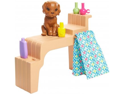 Barbie metier : soins et beaute - 10 accessoires pedicure et manucure - poupee mannequin - Mattel - ghn07