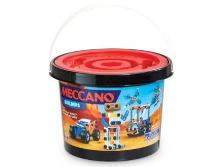 Baril de construction multi modèles 151 pièces - Meccano Builders - 25101 - Jeu construction Junior