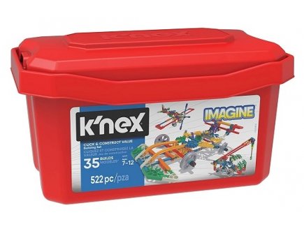 BARIL ROUGE 35 MODELES K'NEX IMAGINE 522 PIECES - 18025 - JEU DE CONSTRUCTION