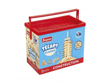 BARIL TECAP CLASSIC 100 PLANCHETTES EN BOIS - JEUJURA - 8331 - JEU CONSTRUCTION