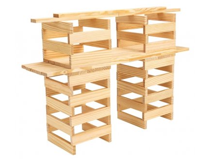 Baril tecap classic 100 planchettes en bois - Jeujura - 8331 - jeu construction