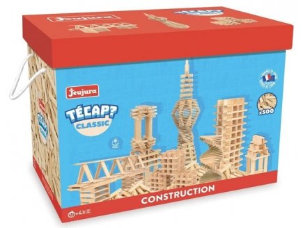 BARIL TECAP CLASSIC 500 PLANCHETTES EN BOIS - JEUJURA - 8338 - JEU CONSTRUCTION