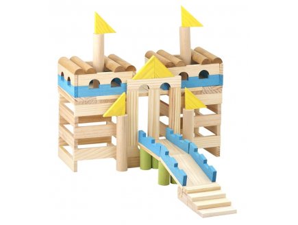 Baril Tecap MultiForm 175 pieces en bois - Jeujura - 8347 - Jeu construction