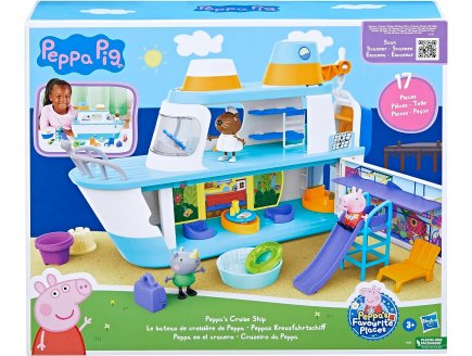 BATEAU DE CROISIERE DE PEPPA PIG 3 ETAGES + 13 ACCESSOIRES + 3 FIGURINES - HASBRO - F6284 - FIGURINES