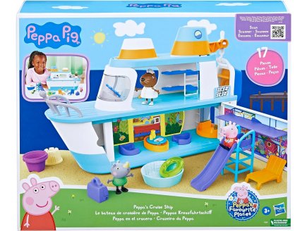 BATEAU DE CROISIERE DE PEPPA PIG 3 ETAGES + 13 ACCESSOIRES + 3 FIGURINES - HASBRO - F6284 - FIGURINES